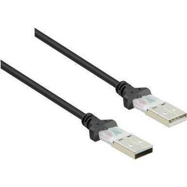 USB 2.0 csatlakozókábel, 1x USB 2.0 dugó A - 1x USB 2.0 dugó A, 1,8 m, fekete, aranyozott, renkforce USB 2.0 csatlakozókábel, 1x USB 2.0 dugó A - 1x USB 2.0 dugó A, 1,8 m, fekete, aranyozott, renkforce