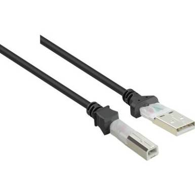 USB 2.0 csatlakozókábel, 1x USB 2.0 dugó A - 1x USB 2.0 dugó B, 1 m, fekete, aranyozott, renkforce USB 2.0 csatlakozókábel, 1x USB 2.0 dugó A - 1x USB 2.0 dugó B, 1 m, fekete, aranyozott, renkforce