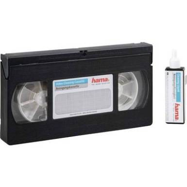 VHS, S-VHS Video tiszítókazetta tisztító folyadékkal Hama 00044728 VHS, S-VHS Video tiszítókazetta tisztító folyadékkal Hama 00044728