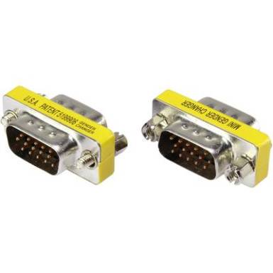 Soros átalakító adapter, 1x D-SUB dugó, 15 pól. - 1x D-SUB dugó, 15 pól., sárga, Renkforce Soros átalakító adapter, 1x D-SUB dugó, 15 pól. - 1x D-SUB dugó, 15 pól., sárga, Renkforce