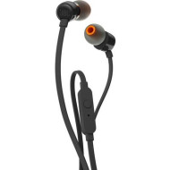 JBL headset, In-Ear hallójárati mikrofonos fülhallgató, fekete színű JBL Harman T110BLK