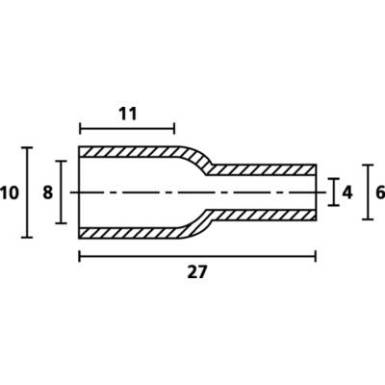 HellermannTyton HV4819 PVC-FR BK 2000 V&eacute;dősapka Szor&iacute;t&aacute;si &aacute;tm&eacute;rő (max.) 4 mm PVC Fekete 1 db