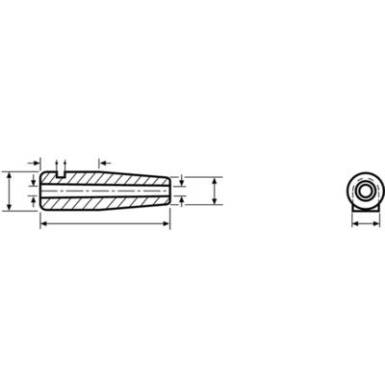 HellermannTyton H126 PVC BK 1000 Zsin&oacute;rv&eacute;dő Szor&iacute;t&aacute;si &aacute;tm&eacute;rő (max.) 5 mm PVC Fekete 1 db