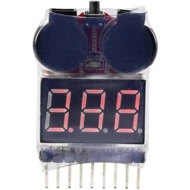 LiPo akku ellenőrző, alacsony feszültség riasztással, Reely LiPo checker LiPo akku ellenőrző, alacsony feszültség riasztással, Reely LiPo checker