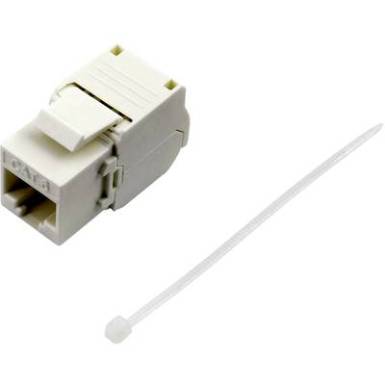RJ45 csatlakoz&oacute; aljzat, CAT6, egyenes, feh&eacute;r, TRU COMPONENTS 1515273