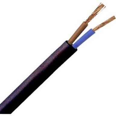 T&ouml;mlős vezet&eacute;k H03VV-F 2 x 0.75 mm? Fekete Kopp 152210845 10 m