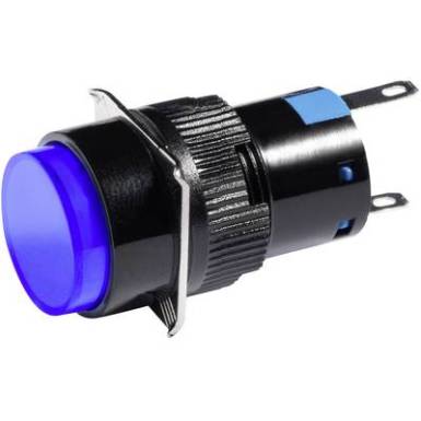 LED-es jelzőlámpa Kék 12 V DC/AC Barthelme 58500114 LED-es jelzőlámpa Kék 12 V DC/AC Barthelme 58500114