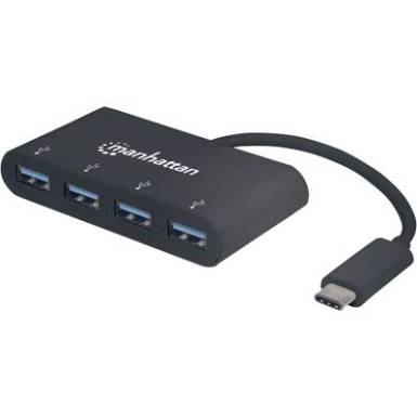 4 port USB 3.0 hub Manhattan Fekete 4 port USB 3.0 hub Manhattan Fekete