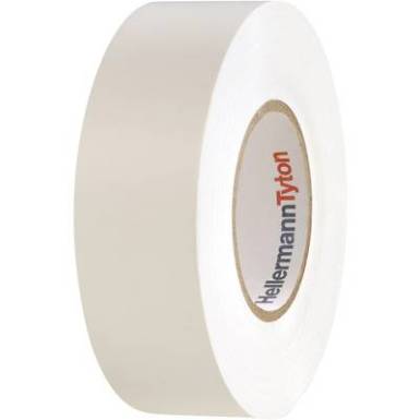 Szigetelőszalag PVC fehér 20 m x 19 mm HellermannTyton 710-10607 Szigetelőszalag PVC fehér 20 m x 19 mm HellermannTyton 710-10607