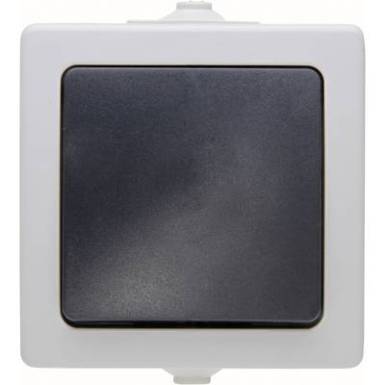 Kültéri alternatív kapcsoló 230V/10A IP 44 védett, szürke, Kopp 565756004 Kültéri alternatív kapcsoló 230V/10A IP 44 védett, szürke, Kopp 565756004