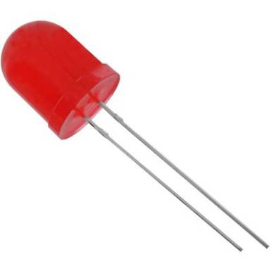 LED kivezet&eacute;ssel piros kerek 10 mm 550 mcd 50 &deg; 20 mA 2.1 V HuiYuan