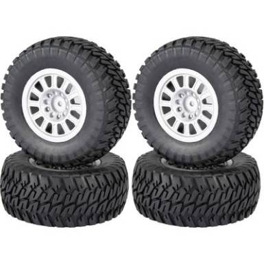 Készreszerelt modell kerekek 1:10 Buggy, Block-Profil, 12 küllős, ezüst, 4 db, Reely Készreszerelt modell kerekek 1:10 Buggy, Block-Profil, 12 küllős, ezüst, 4 db, Reely