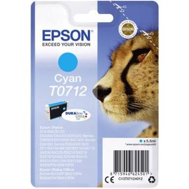 Epson Tinta T0712 Eredeti Cián C13T07124012 Epson Tinta T0712 Eredeti Cián C13T07124012