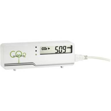 Sz&eacute;ndioxid CO2 m&eacute;rő, levegőminős&eacute;g m&eacute;rő műszer 0 - 3000 ppm TFA AIRCO2NTROL MINI 31.5006.02