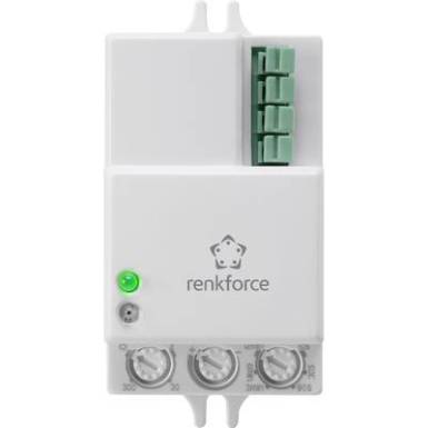 Mennyezeti/fali nagyfrekvenciás HF mozgásérzékelő 360 ° relés, fehér, Renkforce Mennyezeti/fali nagyfrekvenciás HF mozgásérzékelő 360 ° relés, fehér, Renkforce