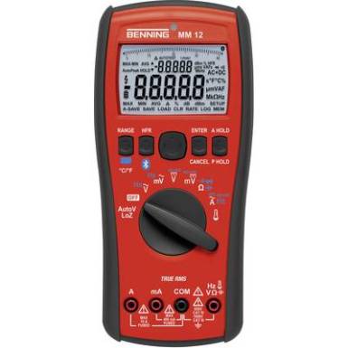 Benning MM 12 Kézi multiméter Kalibrált ISO digitális Adatgyűjtő CAT IV 600 V, CAT III 1000 V Kijelző (digitek): 40000 Benning MM 12 Kézi multiméter Kalibrált ISO digitális Adatgyűjtő CAT IV 600 V, CAT III 1000 V Kijelző (digitek): 40000