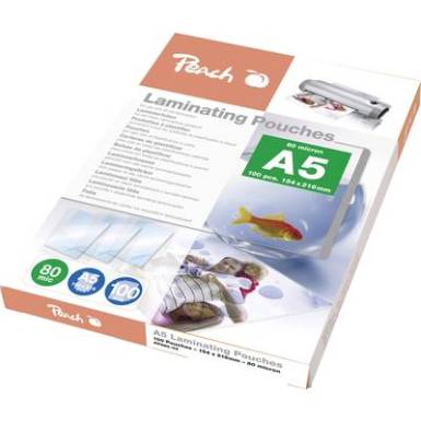 Lamináló fólia Peach DIN A5 80 mikron fényes 100 db Lamináló fólia Peach DIN A5 80 mikron fényes 100 db