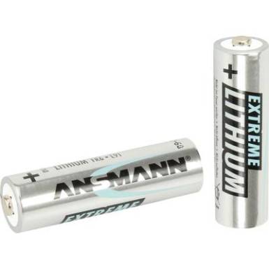 Lítium ceruzaelem 2850 mAh, 1,5 V, 2 db, Ansman Extreme Lítium ceruzaelem 2850 mAh, 1,5 V, 2 db, Ansman Extreme