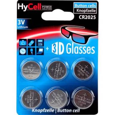 Gombelem CR 2025 Lítium HyCell CR2025 140 mAh 3 V 6 db Gombelem CR 2025 Lítium HyCell CR2025 140 mAh 3 V 6 db