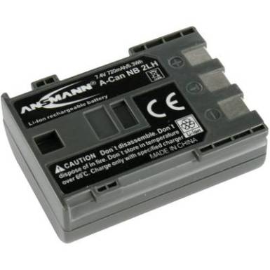 NB-2L, NB-2LH Canon kamera akku 7,4V 720 mAh, Ansmann NB-2L, NB-2LH Canon kamera akku 7,4V 720 mAh, Ansmann