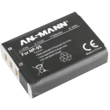 NP-95 Fujifilm kamera akku 3,7V 1700 mAh, Ansmann