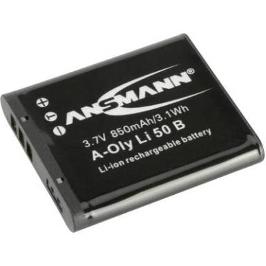 LI-50B Olympus kamera akku 3,7V 850 mAh, Ansmann LI-50B Olympus kamera akku 3,7V 850 mAh, Ansmann