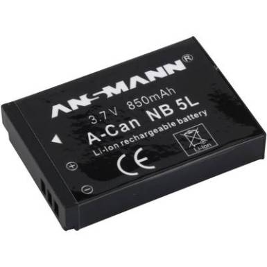 NB-5L Canon kamera akku 3,7V 850 mAh, Ansmann NB-5L Canon kamera akku 3,7V 850 mAh, Ansmann