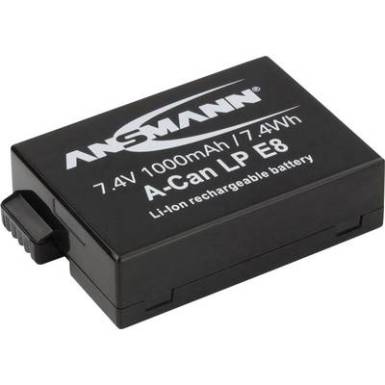 LP-E8 Canon kamera akku 7,4V 1000 mAh, Ansmann LP-E8 Canon kamera akku 7,4V 1000 mAh, Ansmann