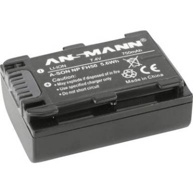 NP-FH50 Sony kamera akku 7,4V 750 mAh, Ansmann NP-FH50 Sony kamera akku 7,4V 750 mAh, Ansmann