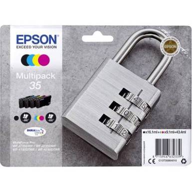 Epson Tinta kombicsomag T3586, 35 Eredeti Fekete, Cián, Bíbor, Sárga C13T35864010 Epson Tinta kombicsomag T3586, 35 Eredeti Fekete, Cián, Bíbor, Sárga C13T35864010
