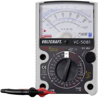 VOLTCRAFT VC-5081 Kézi multiméter analóg CAT III 500 V VOLTCRAFT VC-5081 Kézi multiméter analóg CAT III 500 V