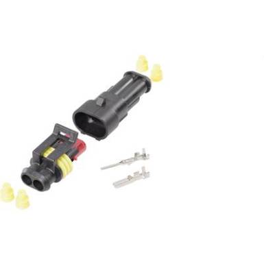 TE Connectivity Superseal készlet AMP-Superseal 1.5mm Series Pólusok száma 2 Raszterméret: 6 mm 1 csomag TE Connectivity Superseal készlet AMP-Superseal 1.5mm Series Pólusok száma 2 Raszterméret: 6 mm 1 csomag