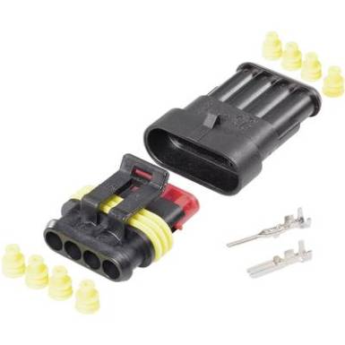TE Connectivity Superseal készlet AMP-Superseal 1.5mm Series Pólusok száma 4 Raszterméret: 6 mm 4016139188287 1 csomag TE Connectivity Superseal készlet AMP-Superseal 1.5mm Series Pólusok száma 4 Raszterméret: 6 mm 4016139188287 1 csomag