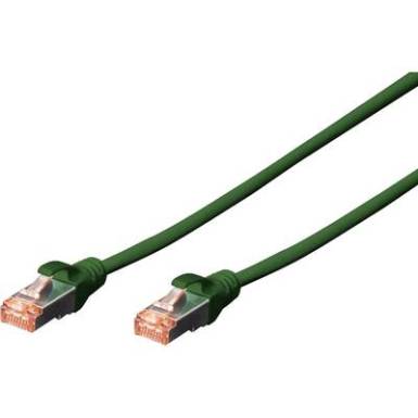 RJ45 Hálózat Csatlakozókábel CAT 6 S/FTP 5 m Zöld Halogénmentes, sodort érpár, Védővel, Lángálló Digitus RJ45 Hálózat Csatlakozókábel CAT 6 S/FTP 5 m Zöld Halogénmentes, sodort érpár, Védővel, Lángálló Digitus