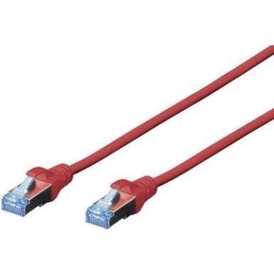 RJ45 Hálózat Csatlakozókábel CAT 5e SF/UTP 2 m Piros sodort érpár Digitus RJ45 Hálózat Csatlakozókábel CAT 5e SF/UTP 2 m Piros sodort érpár Digitus