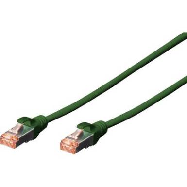 RJ45 Hálózat Csatlakozókábel CAT 6 S/FTP 0.5 m Zöld Halogénmentes, sodort érpár, Védővel, Lángálló Digitus RJ45 Hálózat Csatlakozókábel CAT 6 S/FTP 0.5 m Zöld Halogénmentes, sodort érpár, Védővel, Lángálló Digitus
