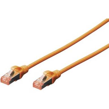 RJ45 H&aacute;l&oacute;zat Csatlakoz&oacute;k&aacute;bel CAT 6 S/FTP 0.5 m Narancs Halog&eacute;nmentes, sodort &eacute;rp&aacute;r Digitus