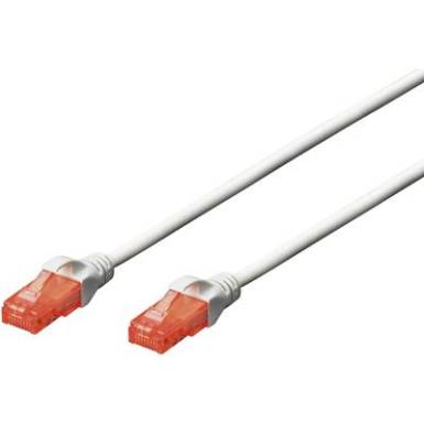 RJ45 Hálózat Csatlakozókábel CAT 6 U/UTP 0.25 m Fehér Halogénmentes, sodort érpár Digitus RJ45 Hálózat Csatlakozókábel CAT 6 U/UTP 0.25 m Fehér Halogénmentes, sodort érpár Digitus