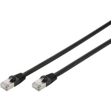 RJ45 Hálózat Csatlakozókábel CAT 6 S/FTP 1 m Fekete UV álló, sodort érpár Digitus RJ45 Hálózat Csatlakozókábel CAT 6 S/FTP 1 m Fekete UV álló, sodort érpár Digitus