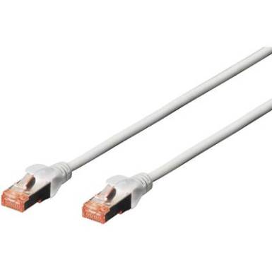 RJ45 Hálózat Csatlakozókábel CAT 6 S/FTP 5 m Szürke Halogénmentes, sodort érpár, Védővel, Lángálló Digitus RJ45 Hálózat Csatlakozókábel CAT 6 S/FTP 5 m Szürke Halogénmentes, sodort érpár, Védővel, Lángálló Digitus