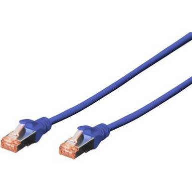 RJ45 Hálózat Csatlakozókábel CAT 6 S/FTP 1 m Kék Halogénmentes, sodort érpár, Védővel, Lángálló Digitus RJ45 Hálózat Csatlakozókábel CAT 6 S/FTP 1 m Kék Halogénmentes, sodort érpár, Védővel, Lángálló Digitus