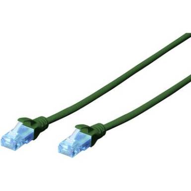 RJ45 Hálózat Csatlakozókábel CAT 5e U/UTP 0.5 m Zöld sodort érpár Digitus RJ45 Hálózat Csatlakozókábel CAT 5e U/UTP 0.5 m Zöld sodort érpár Digitus
