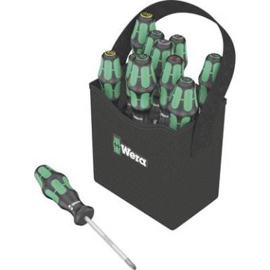 Műhely Csavarhúzó készlet 11 részes Wera Kraftform 2go 300 Egyeneshornyú, Kereszthornyú Pozidriv, Kereszthornyú Phillips, TORX Műhely Csavarhúzó készlet 11 részes Wera Kraftform 2go 300 Egyeneshornyú, Kereszthornyú Pozidriv, Kereszthornyú Phillips, TORX