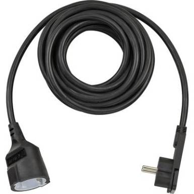 Lapos dugós hálózati hosszabbítókábel, 5 m, fekete, H05VV-F 3G 1,5 mm?, Brennenstuhl 1168980050 Lapos dugós hálózati hosszabbítókábel, 5 m, fekete, H05VV-F 3G 1,5 mm?, Brennenstuhl 1168980050