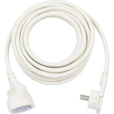 Lapos dugós hálózati hosszabbítókábel, 5 m, fehér, H05VV-F 3G 1,5 mm?, Brennenstuhl 1168980250 Lapos dugós hálózati hosszabbítókábel, 5 m, fehér, H05VV-F 3G 1,5 mm?, Brennenstuhl 1168980250