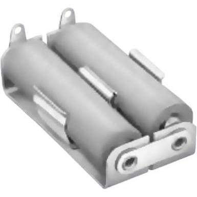 Elemtartó ceruzaelemhez 2 x AA, forrasztható, 55 x 29 x 15 mm, Keystone 146 Elemtartó ceruzaelemhez 2 x AA, forrasztható, 55 x 29 x 15 mm, Keystone 146
