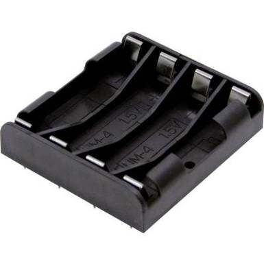 Elemtart&oacute; mikroelemhez 4 x AAA, 53 x 49 x 12 mm, MPD BK-1264-PC8