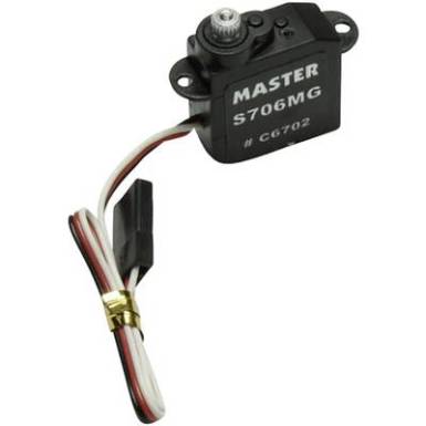 Master Mini szervó S706 MG Analóg szervó Hajtómű anyag: Titánium Dugaszoló rendszer: univerzális (Graupner / JR / Futaba) Master Mini szervó S706 MG Analóg szervó Hajtómű anyag: Titánium Dugaszoló rendszer: univerzális (Graupner / JR / Futaba)