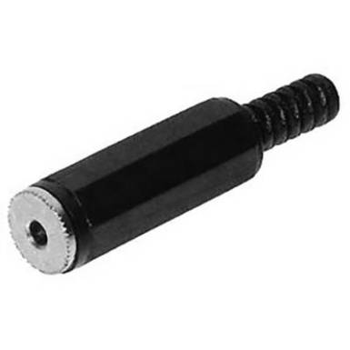 Jack 2.5 mm lengő csatlakozó aljzat, sztereo, fekete színű TRU COmPONENTS 1559772 Jack 2.5 mm lengő csatlakozó aljzat, sztereo, fekete színű TRU COmPONENTS 1559772