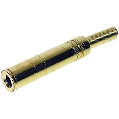 Jack 6.3 mm lengő csatlakozó aljzat, mono, arany színű TRU COmPONENTS 1559774 Jack 6.3 mm lengő csatlakozó aljzat, mono, arany színű TRU COmPONENTS 1559774